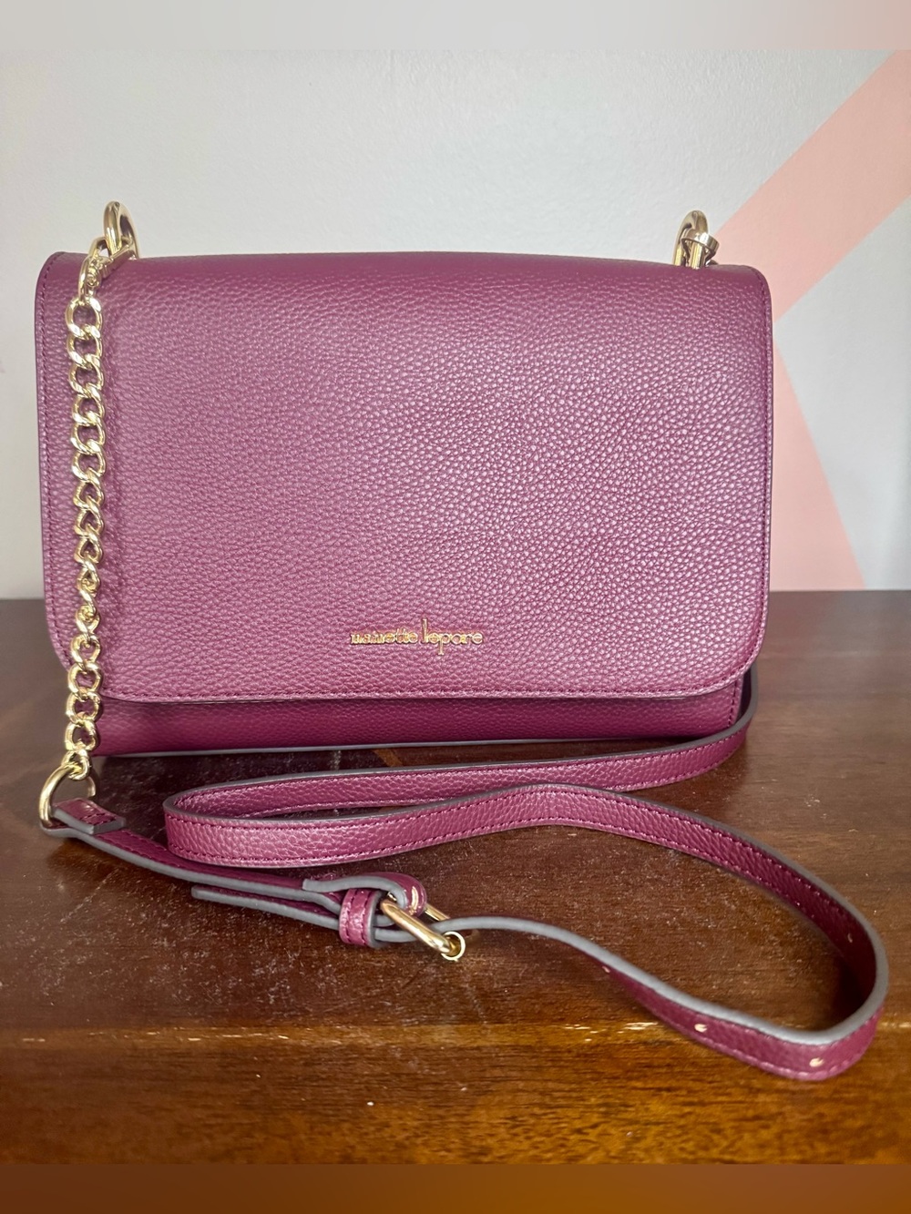 Salvatore Ferragamo Plum Crossbody Shoulder Bag